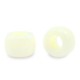 Acrylic beads rondelle 9mm Creamy white